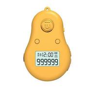 (Cúrcuma) Contador de dedos silencioso 3 en 1 Tasbih digital para tejer oraciones - YuJia