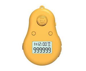 (Cúrcuma) Contador de dedos silencioso 3 en 1 Tasbih digital para tejer oraciones - YuJia