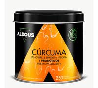 Aldous Bio Cúrcuma con Jengibre y Pimienta Negra con Probióticos 250 Cápsulas