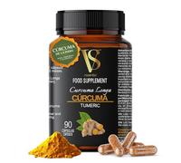 Cúrcuma en Cápsulas, Extracto de Curcumina, 90 Cápsulas - 3 meses de duración, Turmeric antiinflamatorio para Vitalidad y Bienestar Diario, Vitaminas Naturales - VS essentials (90 cap.)