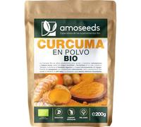 Cúrcuma en polvo Bio 200G | 100% Raíces de Cúrcuma Orgánica con Curcumina | Articulaciones, Digestión | Para Comidas, Golden Latte | Primera Calidad