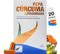 Cúrcuma Liposomada FEPA - Complemento Alimenticio con Curcumina en Tecnología Liposomada - Con Curcuminoides de Origen Natural - Bienestar General y Rutina Diaria - 20 Cápsulas - Fepadiet