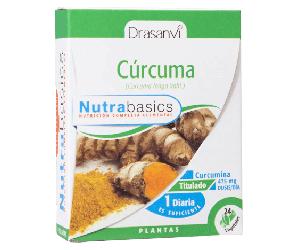 Cúrcuma Nutrabasics 24 cápsulas Drasanvi - complemento natural suave