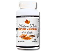 Curcuma Piperina Plus Antioxidante Natural - Curcumina + Piperina tit. 95% en dosis alta | 240 comprimidos de cúrcuma artesanales de nuestro laboratorio herbal 100% italiano.