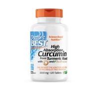 Curcumina de alta absorción de la raíz de cúrcuma con complejo C3 y bioperina, 1000 mg - 120 comprimidos