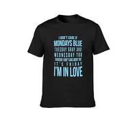 Cure Friday I'm In Love Lyrics Music Song Fan Festival Glasto Mens T-Shirt Casual Cotton Tees Black Tops XL