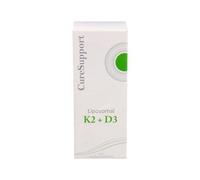 CURESUPPORT Liposomal Vitamina D3 K2 MK-7 2000 IU 50mcg + 90mcg, Suplemento en Gotas para Huesos, 60 ml
