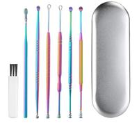 Cureta Para Recoger Cera De Oídos - Selección De Oreja Confiable De Acero Inoxidable | Dispositivo De Recogida De Cera De Oído De Metal Eficaz | Removedor Manual De Cera Para Oídos | Kit Removedor De