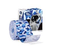 CureTape Art Cinta de Kinesiología sin Cortar | Rollo 5 cm x 5m | Vendaje Neuromuscular Resistente al Agua para Rodilla, Brazo, Hombro, Piernas y Músculos | La Mejor Adhesión (Azul Militar)