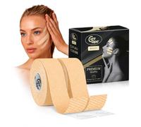 CureTape Cinta de Kinesiología CureTape Beauty | Cinta Antiarrugas | Lifting para tonificar, reafirmar y tensar la piel | Venda Piel sensible | Suave en la piel y resistente al agua (2x 2.5cm x 5m)