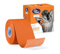 CureTape Classic 5cm | Vendaje Kinesiológico Resistente al Agua | Cinta Médica | Venda Neuromuscular | La Mejor Adhesión | Aumenta la Movilidad y el Rendimiento | Reduce el Dolor Articular (Naranja)