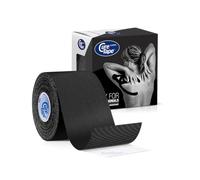 CureTape Classic 5cm | Vendaje Kinesiológico Resistente al Agua | Cinta Médica | Venda Neuromuscular | La Mejor Adhesión | Aumenta la Movilidad y el Rendimiento | Reduce el Dolor Articular (Negro)
