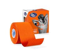 CureTape Classic 5cm | Vendaje Kinesiológico Resistente al Agua | Cinta Médica | Venda Neuromuscular | La Mejor Adhesión | Aumenta la Movilidad y el Rendimiento | Reduce el Dolor Articular (Naranja)