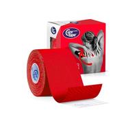 CureTape Classic 5cm | Vendaje Kinesiológico Resistente al Agua | Cinta Médica | Venda Neuromuscular | La Mejor Adhesión | Aumenta la Movilidad y el Rendimiento | Reduce el Dolor Articular (Rojo)