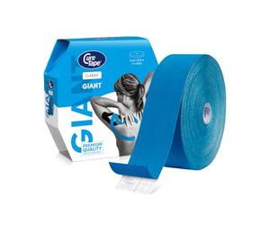CureTape Classic Giant: Rollo Extra Grande de Cinta Kinesiológica | 5cm x 31.5m | Cinta Hipoalergénica| Vendaje para Alivio del Dolor, Soporte Muscular y Articular | Gran Adhesión | Azul