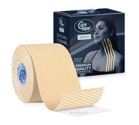 CureTape Gentle | Cinta kinesiológica para pieles sensibles | 100% hipoalergénica | Suave para la piel | Resistente al agua | Apta para todo tipo de Pieles | 5cm x 5m | Beige