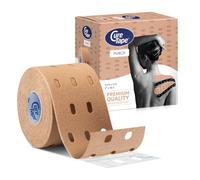 CureTape Punch Beige | Rollo de Cinta Kinesiológica Perforada 5cmx5m | Drenaje Linfático | Dolor en Articulaciones, Rodillas, Tobillos y Hombros | Cinta Médica Resistente al Agua