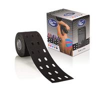 CureTape Punch - Rollos de cinta perforada de 5 cm x 5 m, Negro