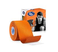 CureTape Sports Cinta de Kinesiología | Adhesión 30% más Fuerte para Condiciones Extremas | Resistente al Agua | Viscosa de Secado Rápido | Cinta sin Cortar para Hombro, Rodilla, Tobillo (Naranja)