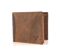 Curio Village Lujo en cuero: la cartera ejecutiva para hombre | La clásica cartera de cuero para hombre | Costuras ultra fuertes I 5 ranuras para tarjetas de débito/crédito I 2 compartimentos para