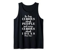 Curiosa Cita Famosa Chicas en Stem Marie Curie Camiseta sin Mangas