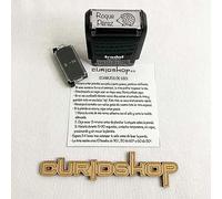 CURIOSHOP Sello para la Ropa Personalizado con Tinta. Marcador de Material, Ropa y Libros. Sello de Caucho 100% Personalizable para Profesores, Niños y Adultos.