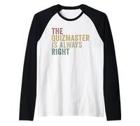 Curiosidades Divertidas de The Quizmaster Is Always Right Pub Quiz Camiseta Manga Raglan