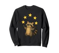 Curioso Mapache Malabares Estrellas caprichoso Cielo Nocturno Arte Sudadera