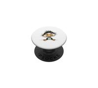 Curioso pájaro Esponjoso Mirando Lindo Animal Arte PopSockets PopGrip Adhesivo