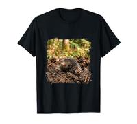 Curioso Topo Subterráneo Wildlife Forest Diseño Minimal Camiseta
