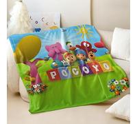 Curious Boy and Animal Friends - Manta de franela súper suave para niños, manta acogedora para cama, sofá y viajes (02,130 x 100 cm)