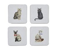 Curious Cats - Posavasos (4 Unidades)