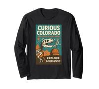Curious Colorado Shirt Dino Fossil Science Space Descubre Manga Larga