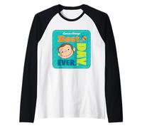 Curious George Best Day Ever Patch Camiseta Manga Raglan