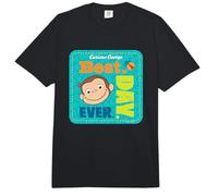 Curious George Best Day Ever Patch Comfort Colors Adult Heavyweight T-Shirt