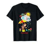 Curious George Hello Rain Spring Fun Camiseta