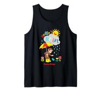 Curious George Hello Rain Spring Fun Camiseta sin Mangas