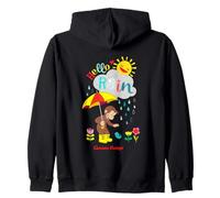 Curious George Hello Rain Spring Fun Sudadera con Capucha