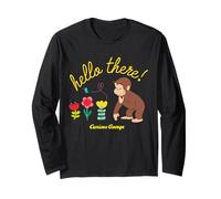 Curious George Hello There Spring Flowers Manga Larga