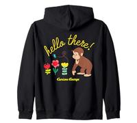 Curious George Hello There Spring Flowers Sudadera con Capucha