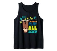 Curious George I Wanna Play All Day Camiseta sin Mangas