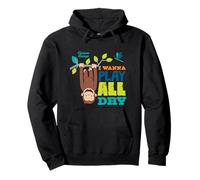 Curious George I Wanna Play All Day Sudadera con Capucha