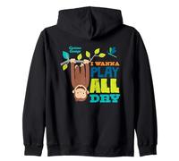 Curious George I Wanna Play All Day Sudadera con Capucha