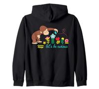 Curious George Lets Be Curious Spring Flowers Sudadera con Capucha