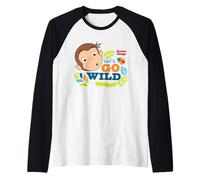 Curious George Lets Go Wild Camiseta Manga Raglan