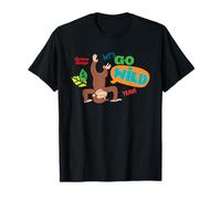 Curious George Lets Go Wild Upside Down Camiseta