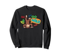 Curious George Lets Go Wild Upside Down Sudadera