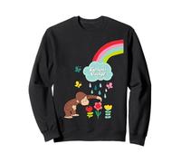Curious George Rainbows and Flowers Spring Fun Sudadera