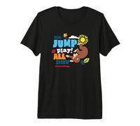 Curious George Run Jump & Play All Day Camiseta Premium