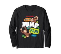 Curious George Run Jump Play Repeat Manga Larga